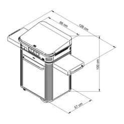 Ensemble Plancha électrique Eno Enosign 65 Inox Et Noir Sur Chariot + Capot -Pas Cher Barbecue & Brasero Magasin ensemble plancha electrique enosign 65 inox et noir sur chariot capot 6