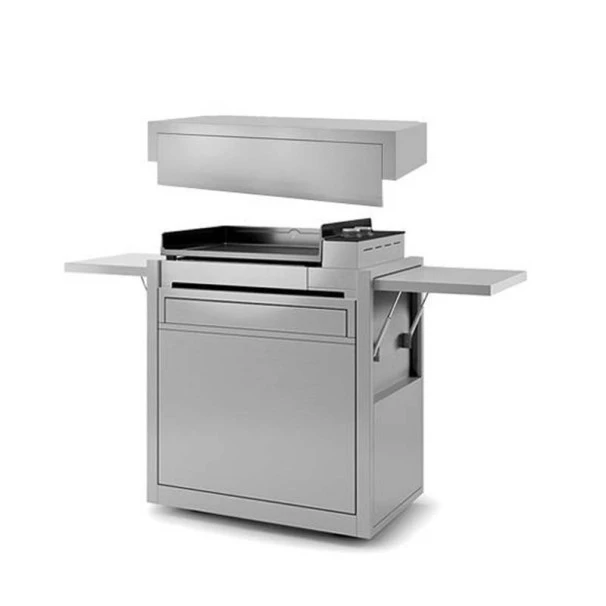 Ensemble Plancha Gaz Forge Adour Premium G60 Inox Sur Chariot + Capot 3 Ensemble Plancha Gaz Forge Adour Premium G60 Inox Sur Chariot + Capot – Image 3