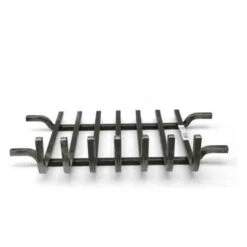 Grille Foyère Cheminée Forge De Rodez 56,5 X 35 Cm Face Avant Relevé