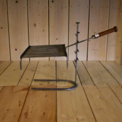 Ensemble Grille Barbecue De Cheminée Forge De Rodez - 16 Barres - Manches Fixes -Pas Cher Barbecue & Brasero Magasin grilloir 16 barres manche fixe sur pied fer a cheval 7