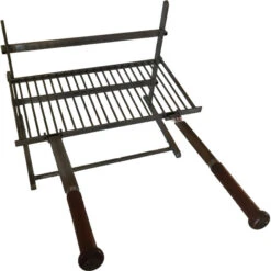 Ensemble Grille Barbecue De Cheminée Forge De Rodez 3 étages 50 Cm -Pas Cher Barbecue & Brasero Magasin grilloir pour cheminee forge de rodez 3 etages 50 cm 1