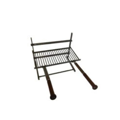 Ensemble Grille Barbecue De Cheminée Forge De Rodez 3 étages 50 Cm