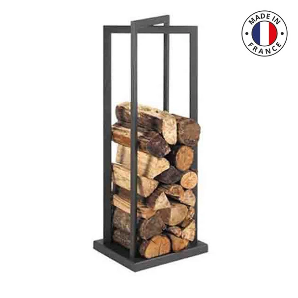 Porte Bûches Vertigo Noir L 1 Porte Bûches Vertigo Noir L