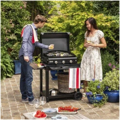 PACK PROMO Plancha Gaz Le Marquier Amalia 360 Acier Noir -Pas Cher Barbecue & Brasero Magasin pack n68 plancha gaz le marquier amalia 360 acier noir 2