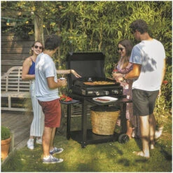 PACK PROMO Plancha Gaz Le Marquier Amalia 360 Acier Noir -Pas Cher Barbecue & Brasero Magasin pack n68 plancha gaz le marquier amalia 360 acier noir 3