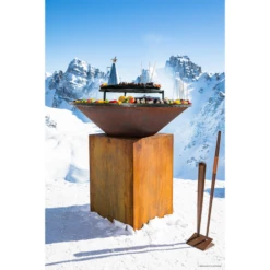 PACK PROMO Braséro Plancha OFYR Classic 85 Corten -Pas Cher Barbecue & Brasero Magasin pack promo brasero plancha ofyr classic 85 corten 5