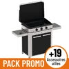 Pack Full Option Plancha Gaz Enosign 80 Inox Et Noir