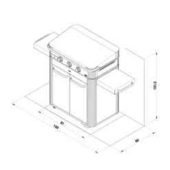 Pack Full Option Plancha Gaz Enosign 80 Blue Navy -Pas Cher Barbecue & Brasero Magasin pack s eno full option combo enosign 80 blue navy gaz char cap a eno 022 5