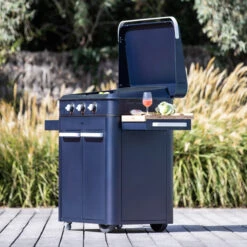 Pack Full Option Plancha Gaz Enosign 80 Blue Navy -Pas Cher Barbecue & Brasero Magasin pack s eno full option combo enosign 80 blue navy gaz char cap a eno 022 8