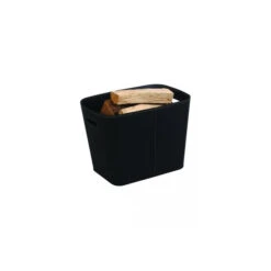 Sac à Bois Felt Feutre Noir -Pas Cher Barbecue & Brasero Magasin panier a buches granules dixneuf felt en feutre noir 1