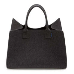 Sac à Bûches Avec Anses HeySign Gris Graphite Feutre -Pas Cher Barbecue & Brasero Magasin panier en feutre avec anses gris graphite hey sign 1