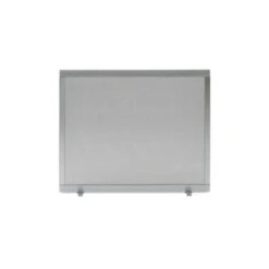 Pare-feu Cheminée 60 X 50 Cm Acier Brossé