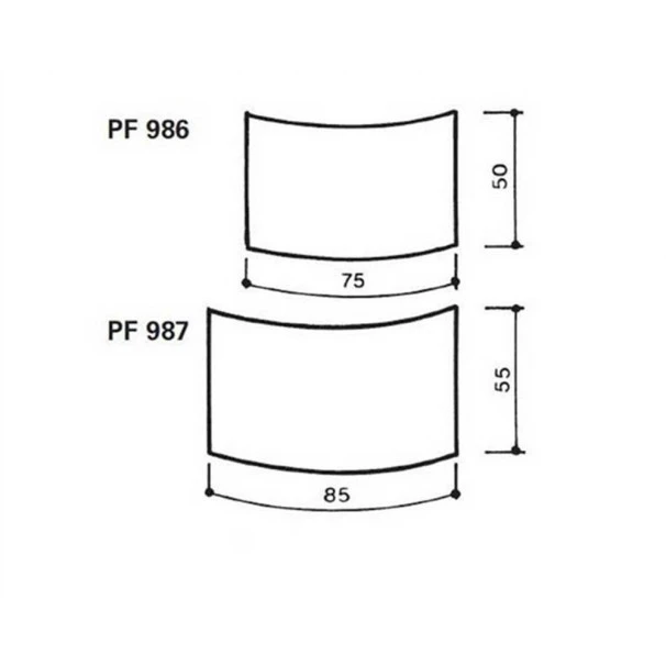 Pare-feu Cheminée 85 X 55 Cm Acier Brossé Galbé 2 Pare-feu Cheminée 85 X 55 Cm Acier Brossé Galbé – Image 2