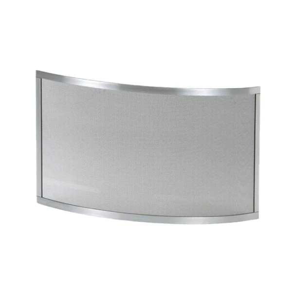 Pare-feu Cheminée 85 X 55 Cm Acier Brossé Galbé 1 Pare-feu Cheminée 85 X 55 Cm Acier Brossé Galbé