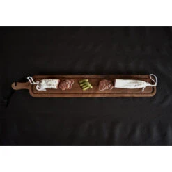 Planche à Découper Avec Rigole En Noyer 12 X 70 Cm -Pas Cher Barbecue & Brasero Magasin planche a decouper dutchdeluxes stripe en noyer 12 x 70cm 5