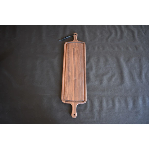Planche à Découper Avec Rigole En Noyer 19 X 78 Cm 4 Planche à Découper Avec Rigole En Noyer 19 X 78 Cm – Image 4