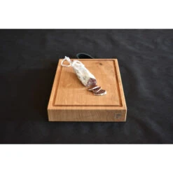 Planche à Découper Avec Rigole En Chêne Massif 35 X 25 Cm -Pas Cher Barbecue & Brasero Magasin planche a decouper laura living chopping board a rigole taille s 4
