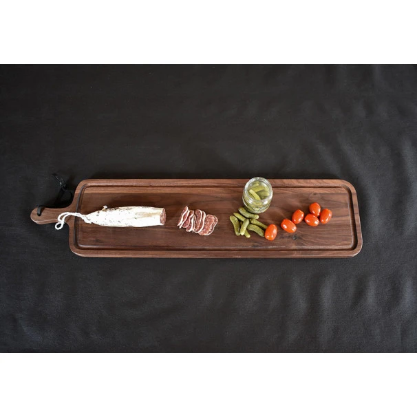 Planche à Découper Avec Rigole En Noyer 19 X 70 Cm 7 Planche à Découper Avec Rigole En Noyer 19 X 70 Cm – Image 7