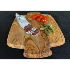 Planche à Découper En Olivier 40 X 29,5 Cm -Pas Cher Barbecue & Brasero Magasin planche a decouper racine gde 400x295x17 4
