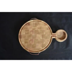 Planche à Découper Ronde Avec Rigole En Bois Debout De Charme 57 X 40 Cm 8 Planche à Découper Ronde Avec Rigole En Bois Debout De Charme 57 X 40 Cm -Pas Cher Barbecue & Brasero Magasin planche a decouper ronde 57x40x5cm 1