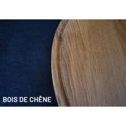 Planche à Découper Ronde Avec Rigole En Chêne Massif 60 Cm -Pas Cher Barbecue & Brasero Magasin planche a decouper ronde dutchdeluxes 60 cm 3