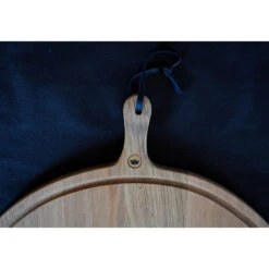 Planche à Découper Ronde Avec Rigole En Chêne Massif 60 Cm -Pas Cher Barbecue & Brasero Magasin planche a decouper ronde dutchdeluxes 60 cm 4