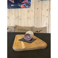 Tramontina Planche à Découper Avec Rigole En Teck 40 X 24 Cm -Pas Cher Barbecue & Brasero Magasin planche a decouper teck avec rigole 40x24 3