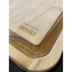 Tramontina Planche à Découper Avec Rigole En Teck 40 X 24 Cm -Pas Cher Barbecue & Brasero Magasin planche a decouper teck avec rigole 40x24 4