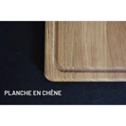Planche à Découper Avec Rigole En Chêne 25 X 20 Cm -Pas Cher Barbecue & Brasero Magasin planche a decouper wood4 avec rigole 25x20 5