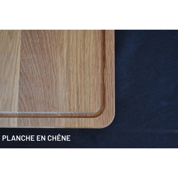 Planche à Découper Avec Rigole En Chêne 35 X 25 Cm 6 Planche à Découper Avec Rigole En Chêne 35 X 25 Cm – Image 6