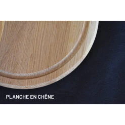 Planche à Pizza Avec Rigole En Chêne 25cm -Pas Cher Barbecue & Brasero Magasin planche a pizza wood4 epais dia 25cm avec rigole 4