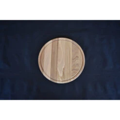 Planche à Pizza Avec Rigole En Chêne 35cm -Pas Cher Barbecue & Brasero Magasin planche a pizza wood4 epais dia 35cm avec rigole 2