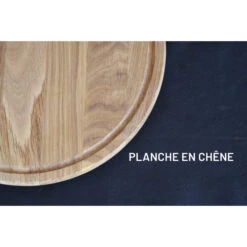 Planche à Pizza Avec Rigole En Chêne 35cm -Pas Cher Barbecue & Brasero Magasin planche a pizza wood4 epais dia 35cm avec rigole 4