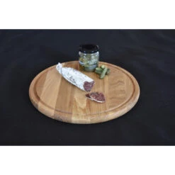 Planche à Pizza Avec Rigole En Chêne 35cm -Pas Cher Barbecue & Brasero Magasin planche a pizza wood4 epais dia 35cm avec rigole 5