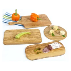 Planche à Découper En Bambou 34 X 14 Cm -Pas Cher Barbecue & Brasero Magasin planche bambou avec manche 34x14 2