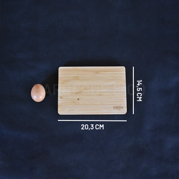 Planche à Découper En Bambou 20,3 X 14,5 Cm 1 Planche à Découper En Bambou 20,3 X 14,5 Cm