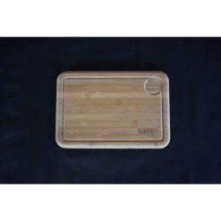 Planche à Découper Avec Rigole En Bambou 35 X 24 Cm -Pas Cher Barbecue & Brasero Magasin planche bambou rect 350x240x30 1