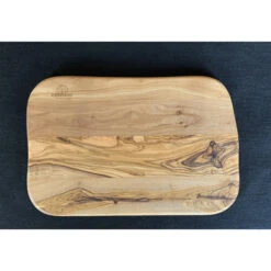 Planche à Découper En Olivier 30 X 20 Cm -Pas Cher Barbecue & Brasero Magasin planche bois vague olivier 30x20x16 1