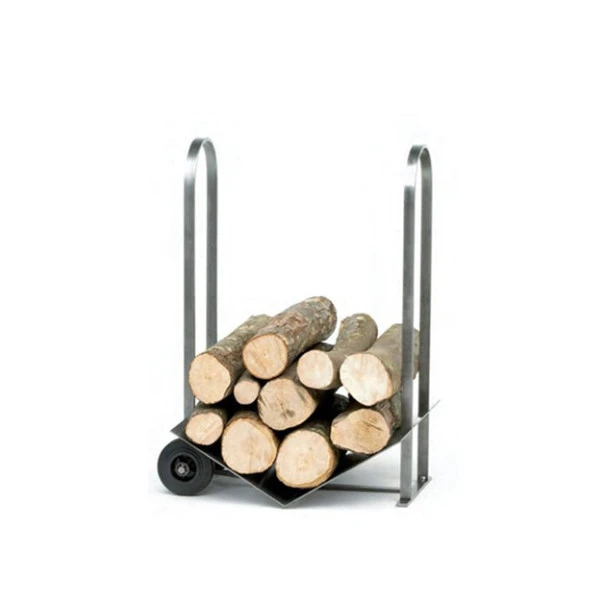Range-bûches Et Mur De Bûches Sur Chariot 1 Range-bûches Et Mur De Bûches Sur Chariot