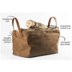 Sac à Bûches Alaskan Firewood Havane -Pas Cher Barbecue & Brasero Magasin sac a buches alaskan firewood havane 1