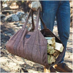 Sac à Bûches Alaskan Lumberjack Marron -Pas Cher Barbecue & Brasero Magasin sac a buches alaskan lumberjack marron 3