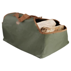 ESSCHERT DESIGN Sac à Bois En Toile Marron