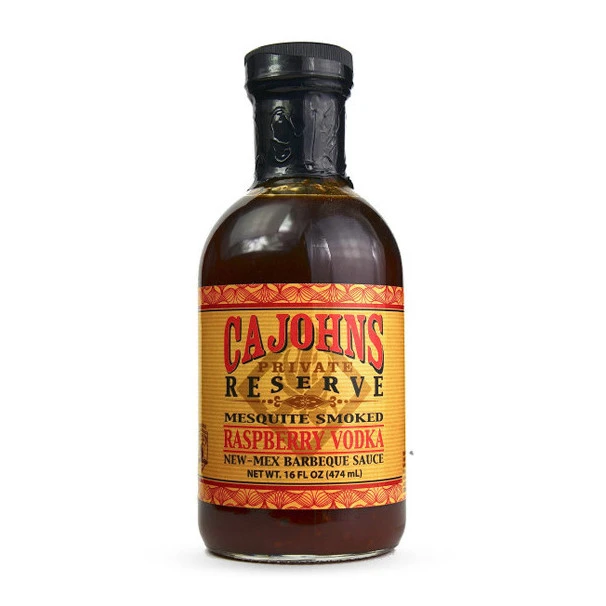 Sauce Barbecue Cajohn's Vodka Framboise 474ml 1 Sauce Barbecue Cajohn's Vodka Framboise 474ml