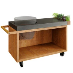 Table OFYR Pro 135 Corten / Béton Pour Big Green Egg