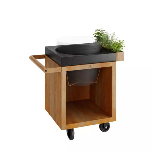 Table OFYR Pro 65 Corten / Béton Pour Kamado The Bastard L 1 Table OFYR Pro 65 Corten / Béton Pour Kamado The Bastard L