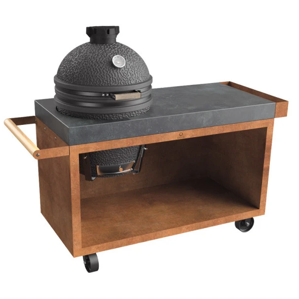 Table OFYR Pro 135 Corten / Béton Pour Kamado The Bastard Urban L 2 Table OFYR Pro 135 Corten / Béton Pour Kamado The Bastard Urban L – Image 2