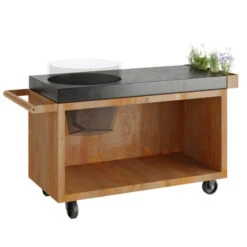 Table OFYR Pro 135 Corten / Béton Pour Kamado The Bastard Urban L