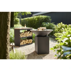 Rangement Bois OFYR Black 45 X 100 X 88 Cm 6 Rangement Bois OFYR Black 45 X 100 X 88 Cm -Pas Cher Barbecue & Brasero Magasin wood storage dressoir black 1