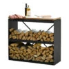 Rangement Bois OFYR Black 45 X 100 X 88 Cm