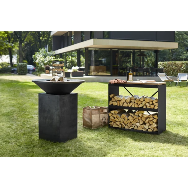 Rangement Bois OFYR Black 45 X 100 X 88 Cm 4 Rangement Bois OFYR Black 45 X 100 X 88 Cm – Image 4